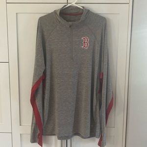 47 Brand MLB Running Quarter Zip Sweater - Boston Red Sox